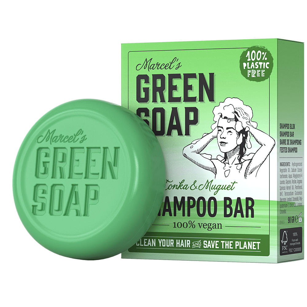 M.Green soap Shampooing bar tonka & muguet 90g